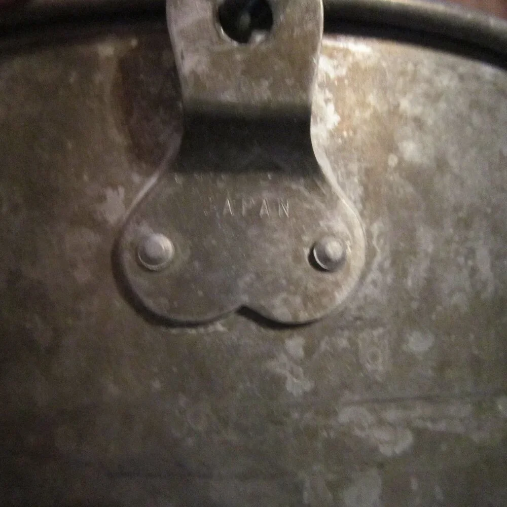 Vintage Metal Pail Made in Japan 7.25